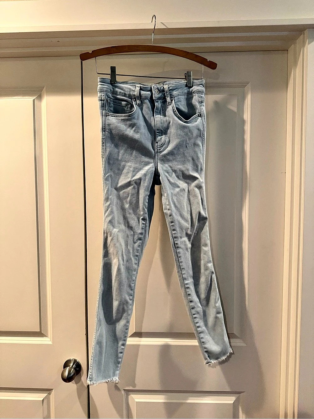 Free People Skinny Jeans in Blue Waist 28